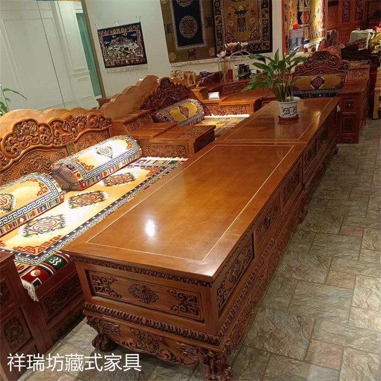 一人兩人三人位藏式寬扶手床 轉(zhuǎn)角茶幾 實木家具定做工廠 - 愛企查